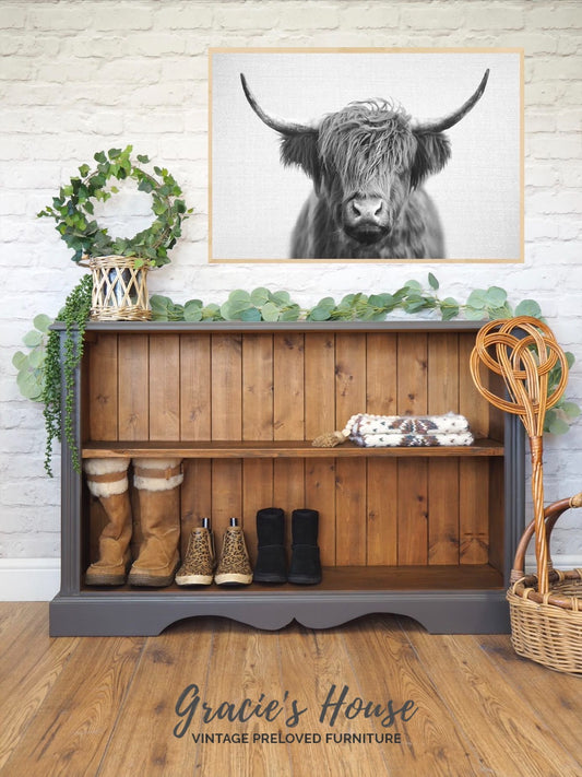 An Industrial Farmhouse Bookcase