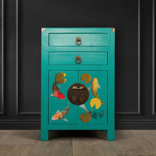 Vintage Upcycled Painted Chinese Cabinet