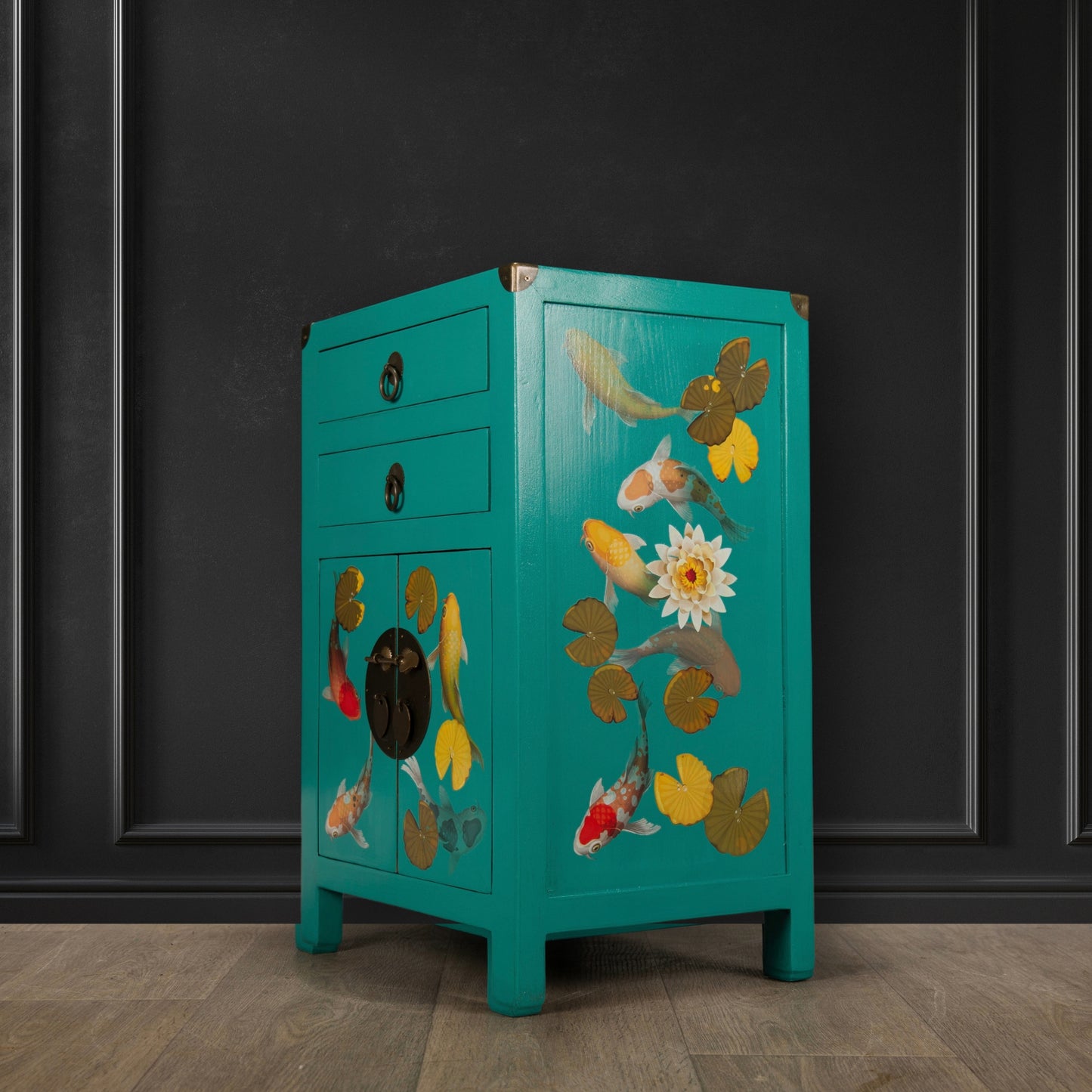 Vintage Upcycled Painted Chinese Cabinet