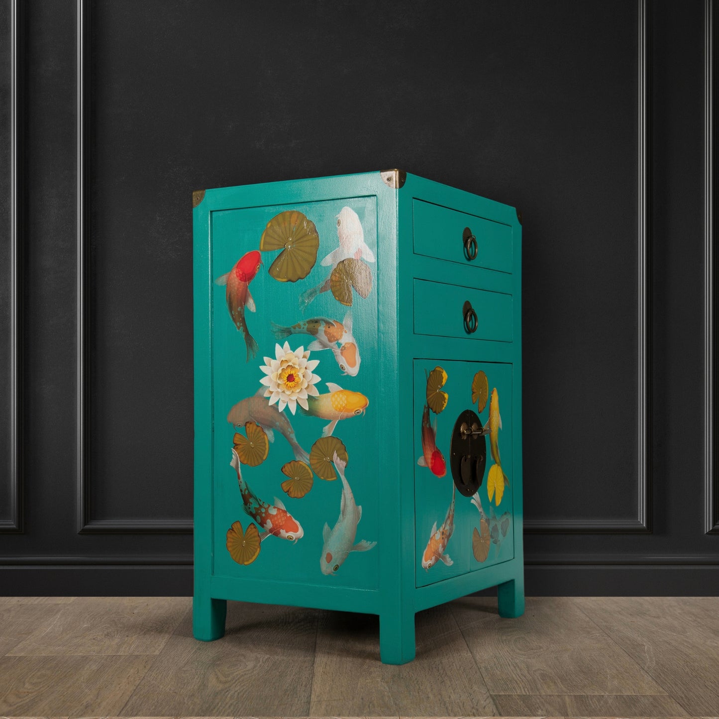 Vintage Upcycled Painted Chinese Cabinet