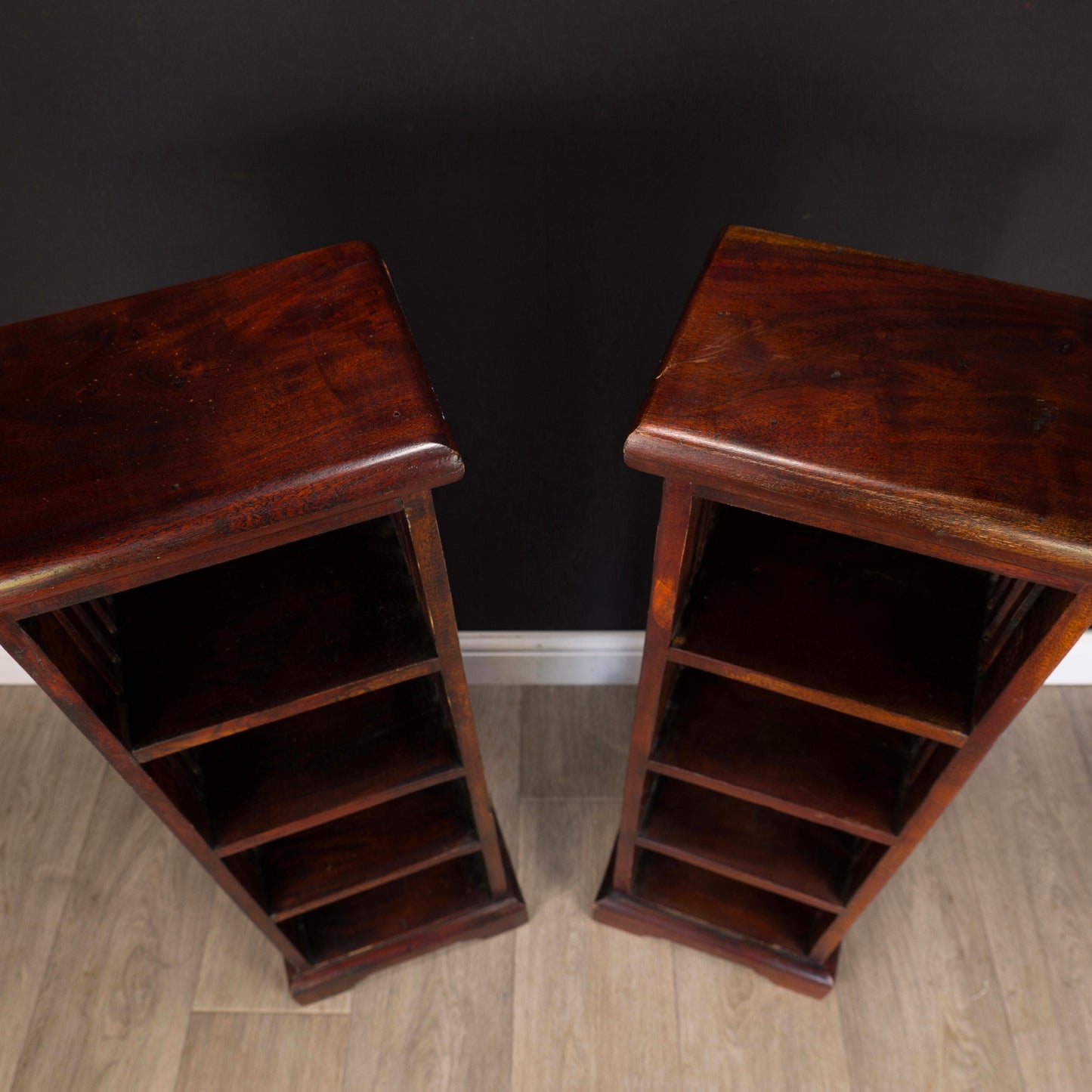 Pair of Vintage Jali Mango Sheesham Shelves