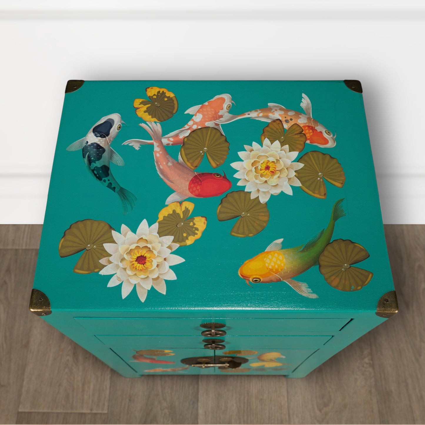 Vintage Upcycled Painted Chinese Cabinet