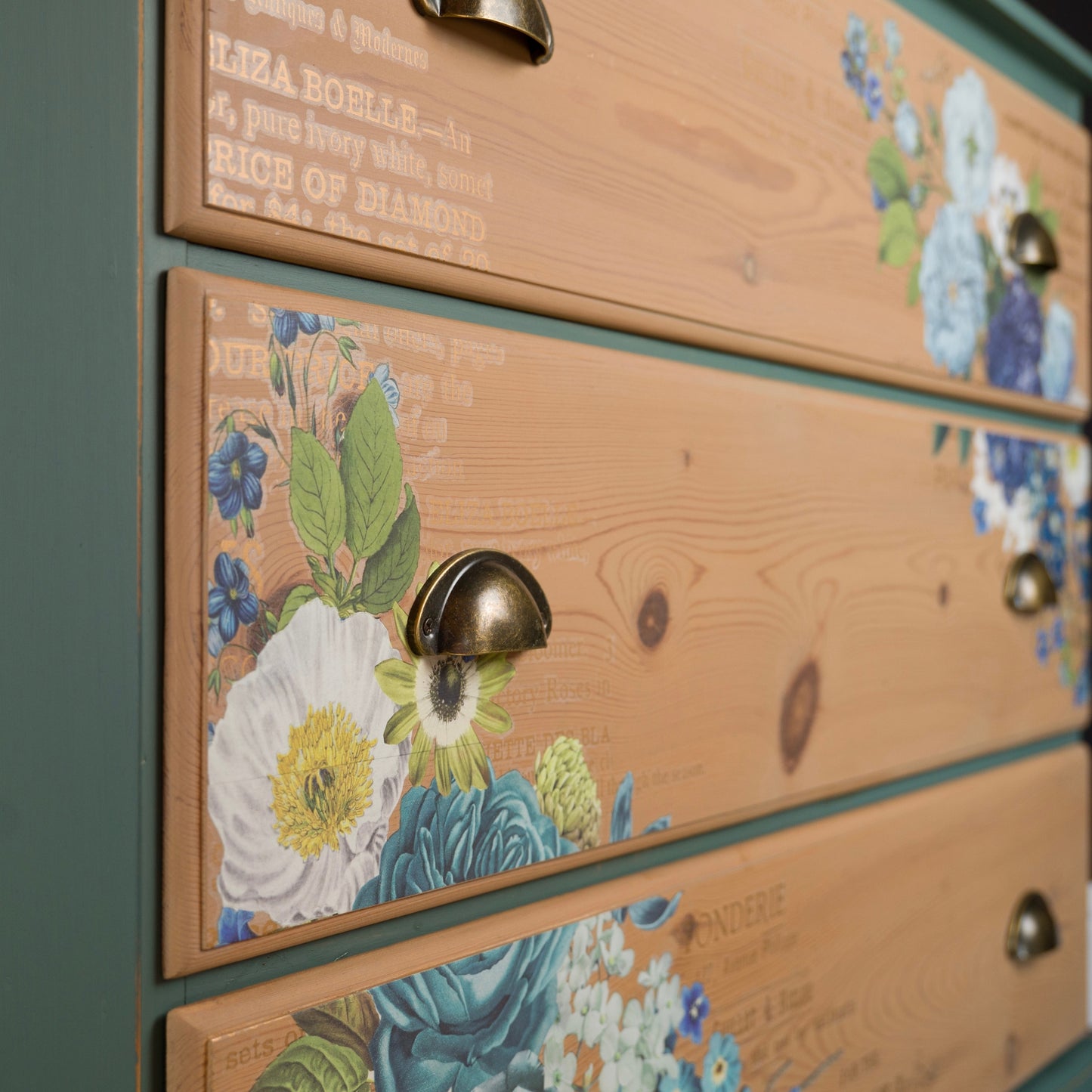 Vintage Upcycled Solid Pine Chest of Drawers