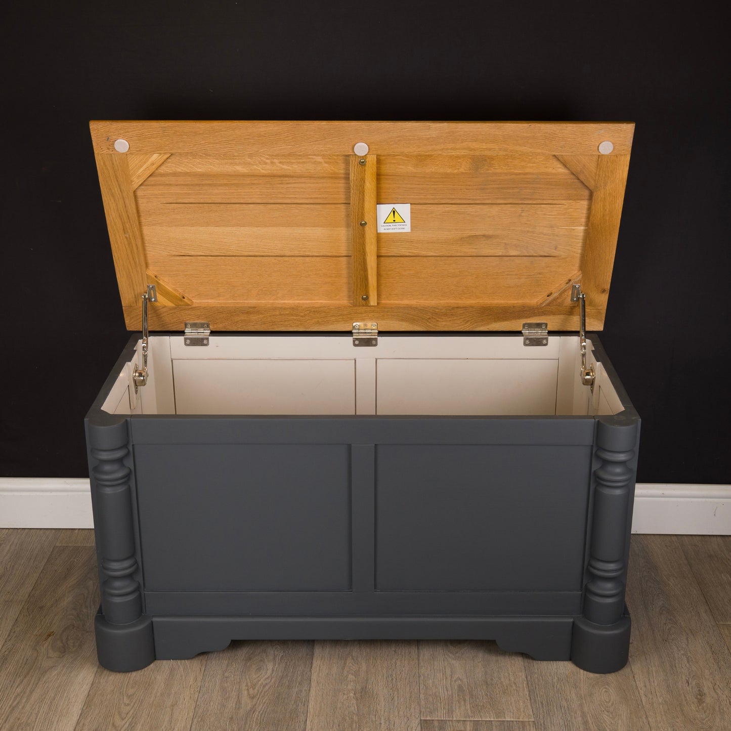 Upcycled Oak Blanket Box