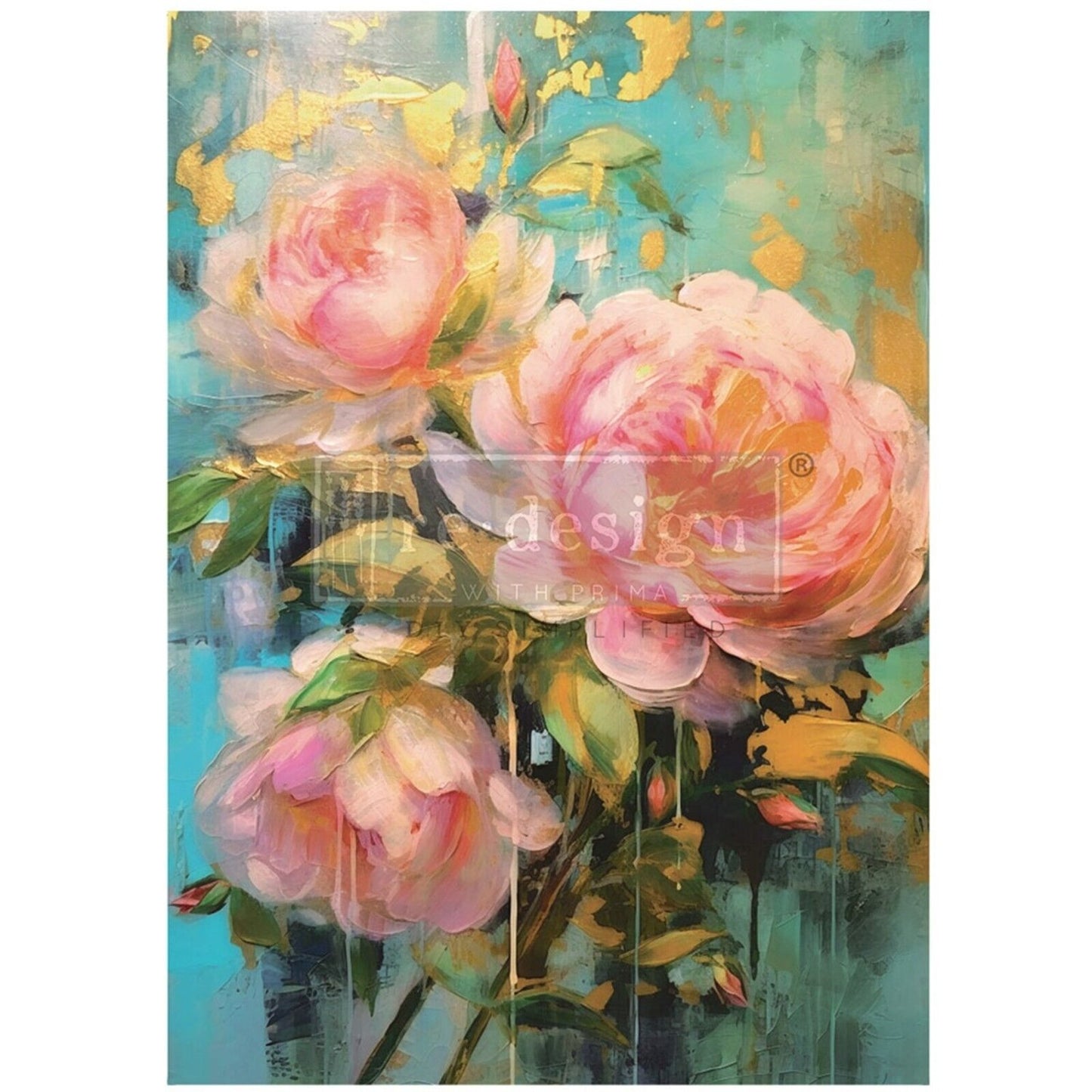 Redesign with Prima - Bold Blooms A1 Fibre Decoupage