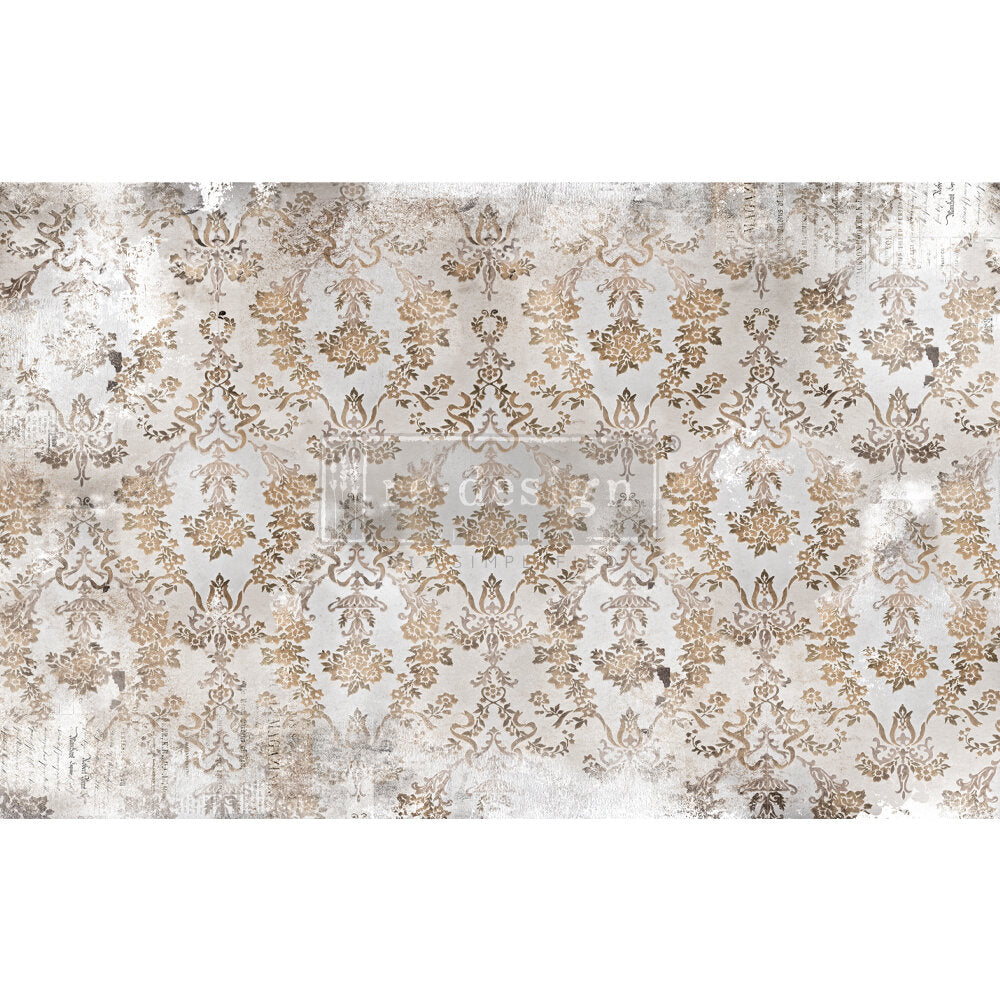 Redesign with Prima - Washed Damask Decoupage 19x30